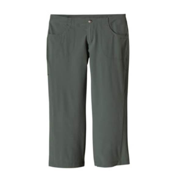 Patagonia All Out Capri Pant Olive Size 8 - Picture 2 of 15